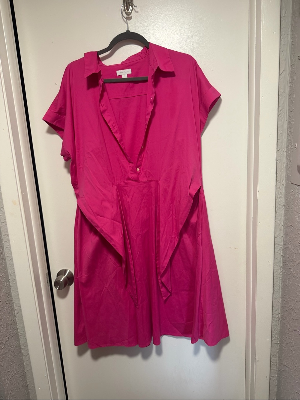 Charter Club Bright Fuchsia Shirt Dress Tunic